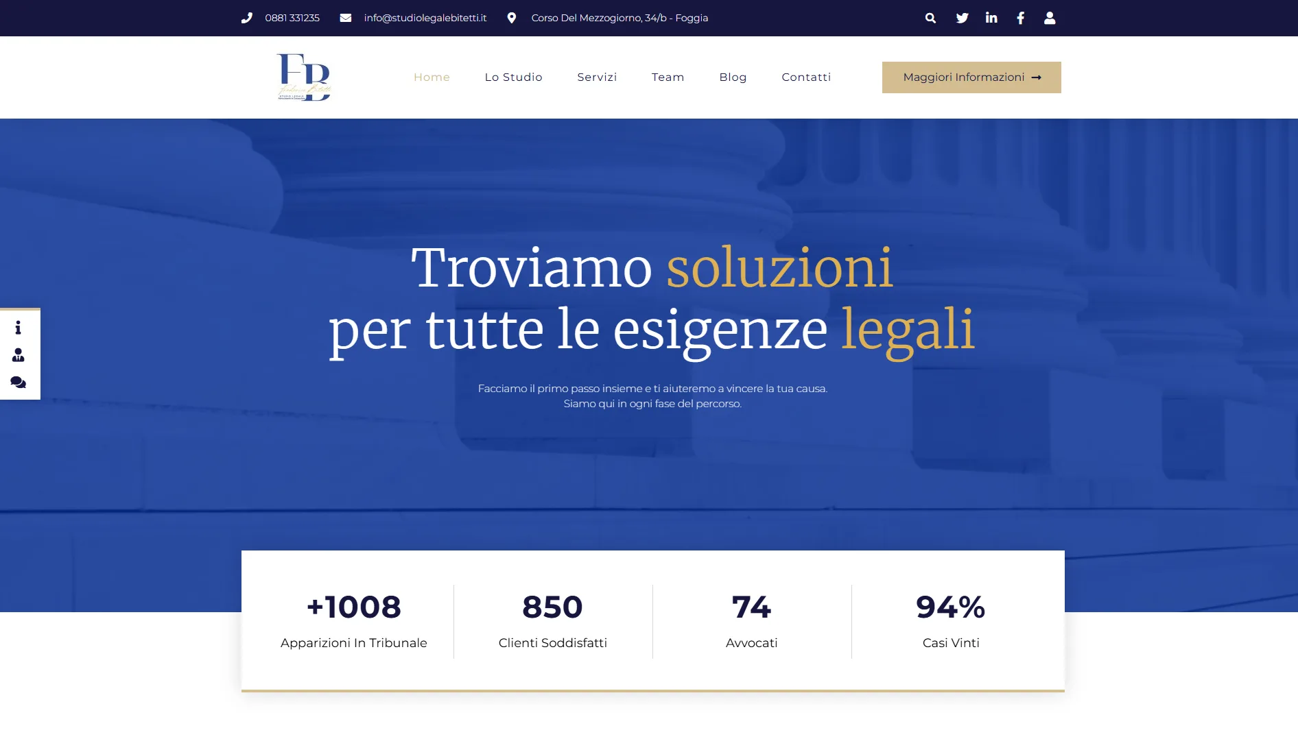 Studio Legale Bitetti - Portale Corporate & Legal Security