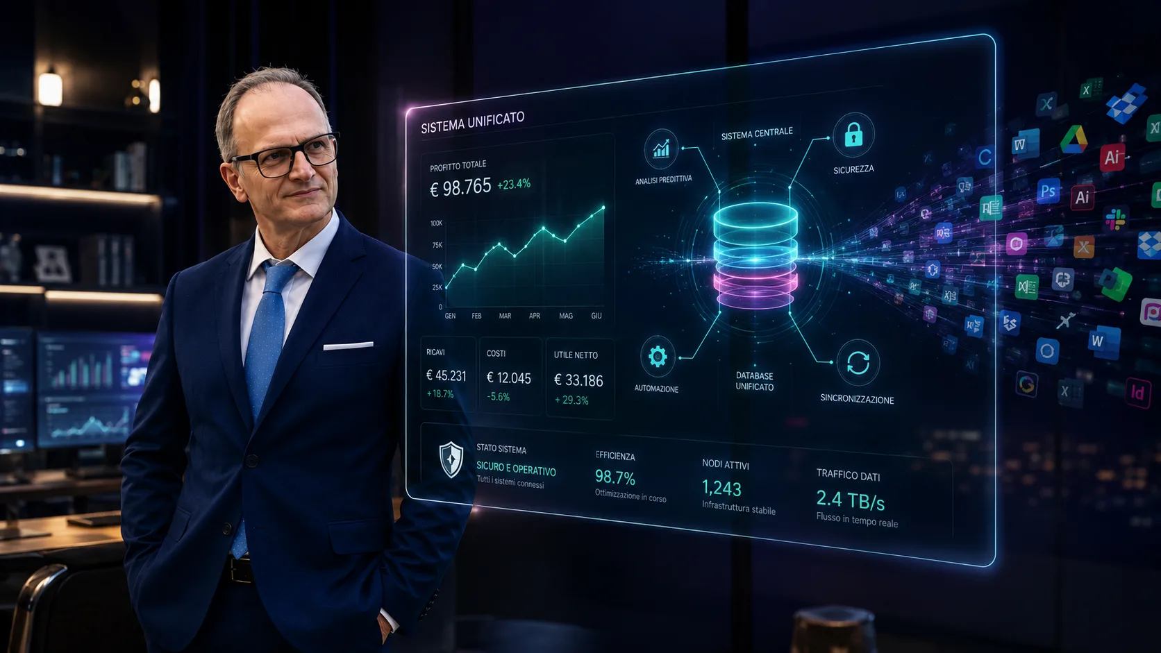 La Trappola dei Software in Abbonamento: Perché un Ecosistema Custom Unificato batte 5 SaaS diversi.