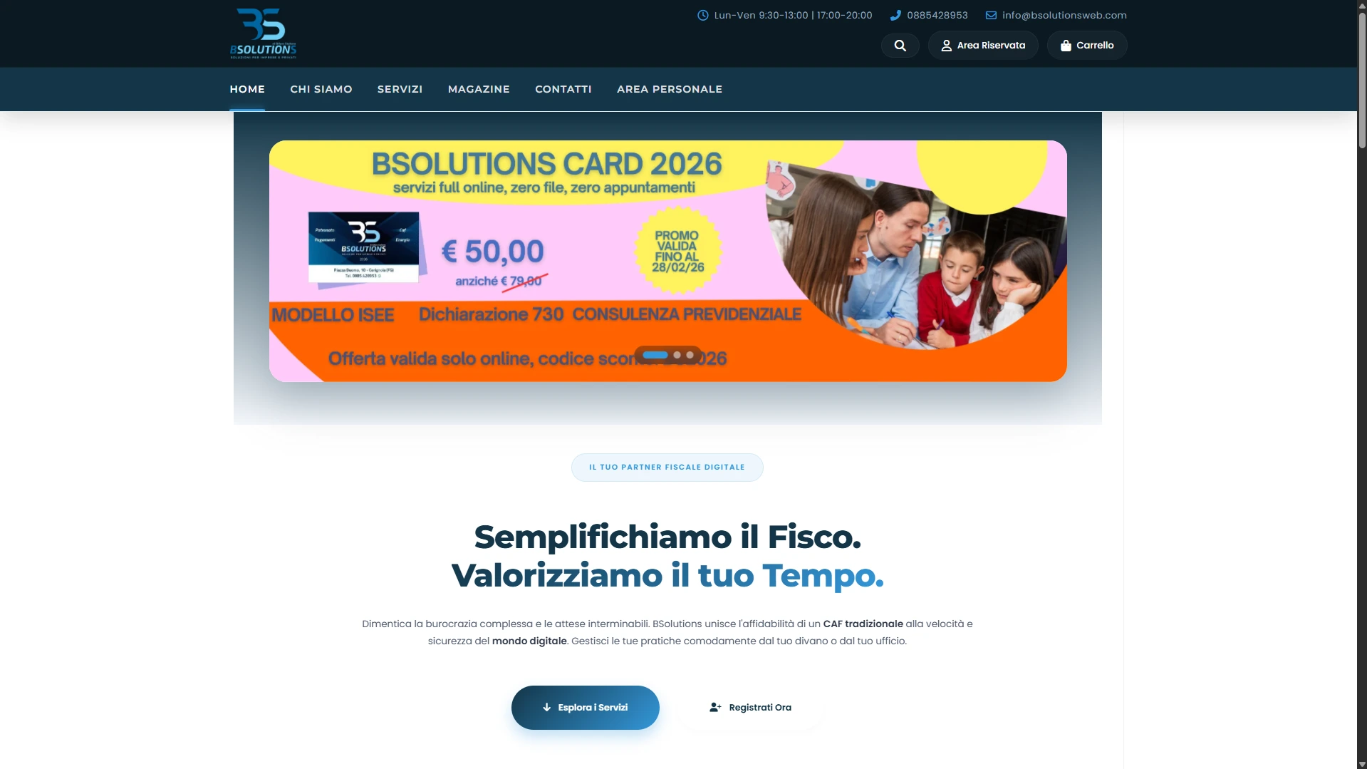 BSolutions - Portale Cloud e Flussi Fiscali